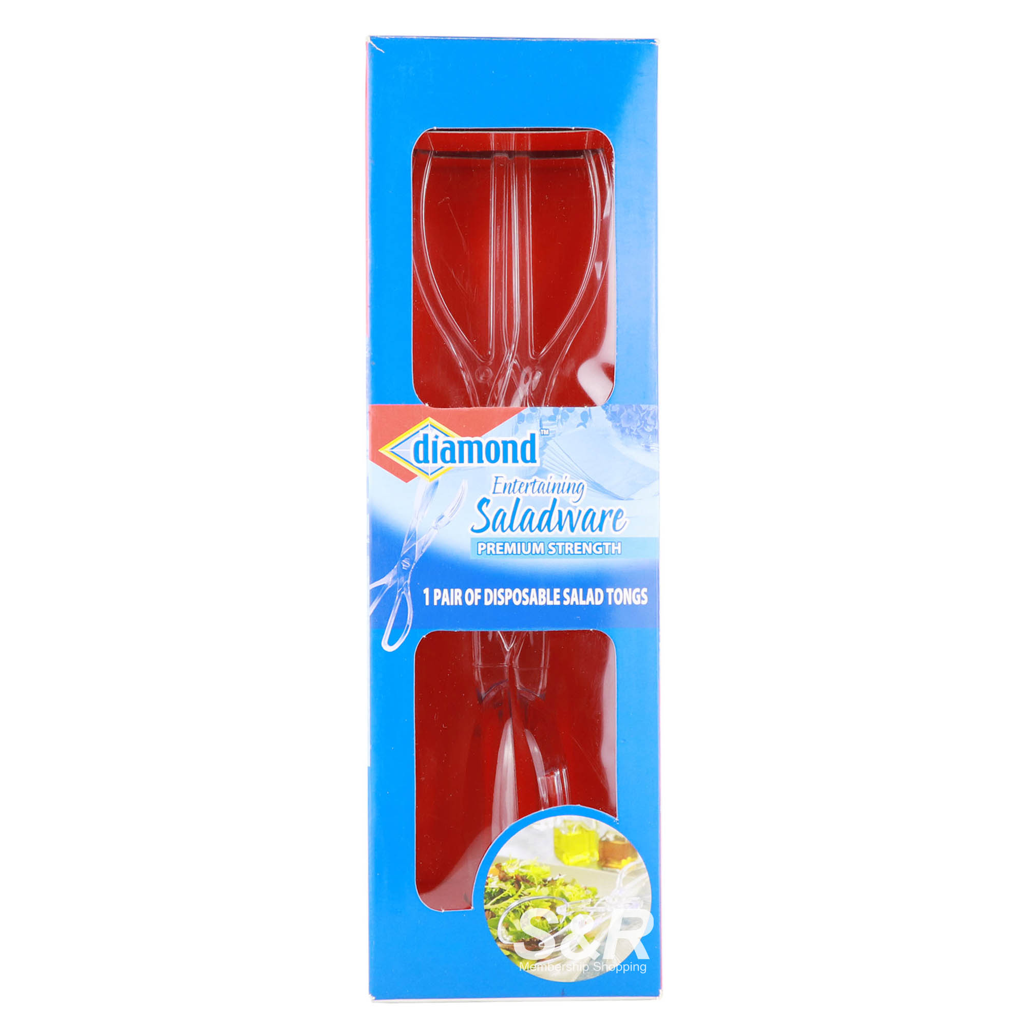 Diamond Disposable Salad Tongs 1pc